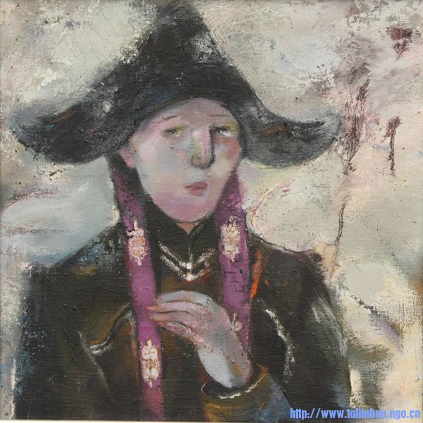 �ڼ�˹����  ���������ظ�Ů��60x60cm.jpg